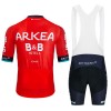 Fietskleding (Fietsshirt + Korte Koersbroek) 2024 Arkea-B B Hotels - Rood